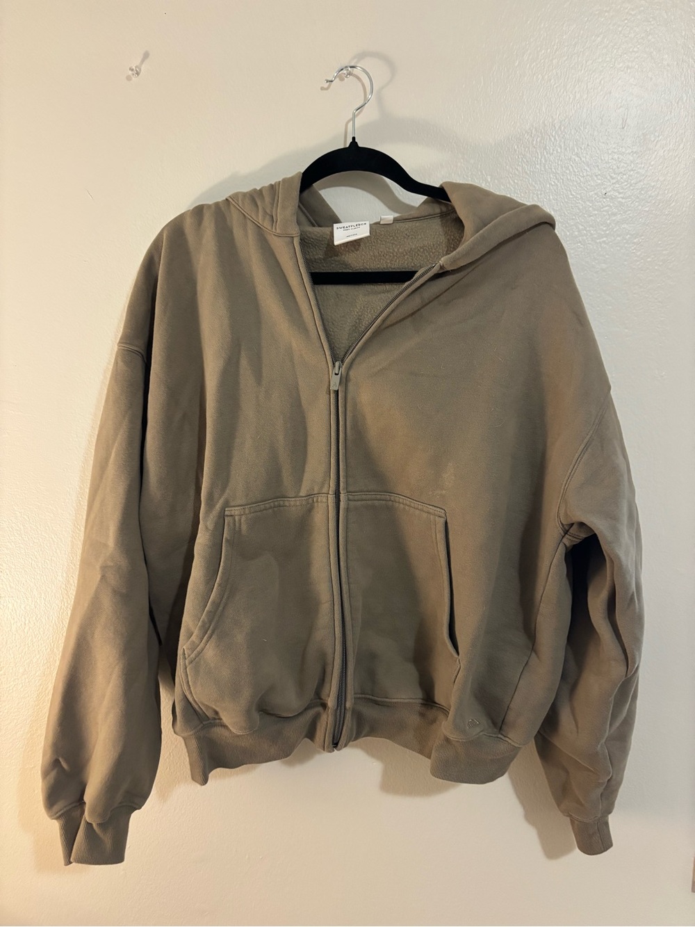 Aritzia Olive Green Zip-Up Hoodie SET
